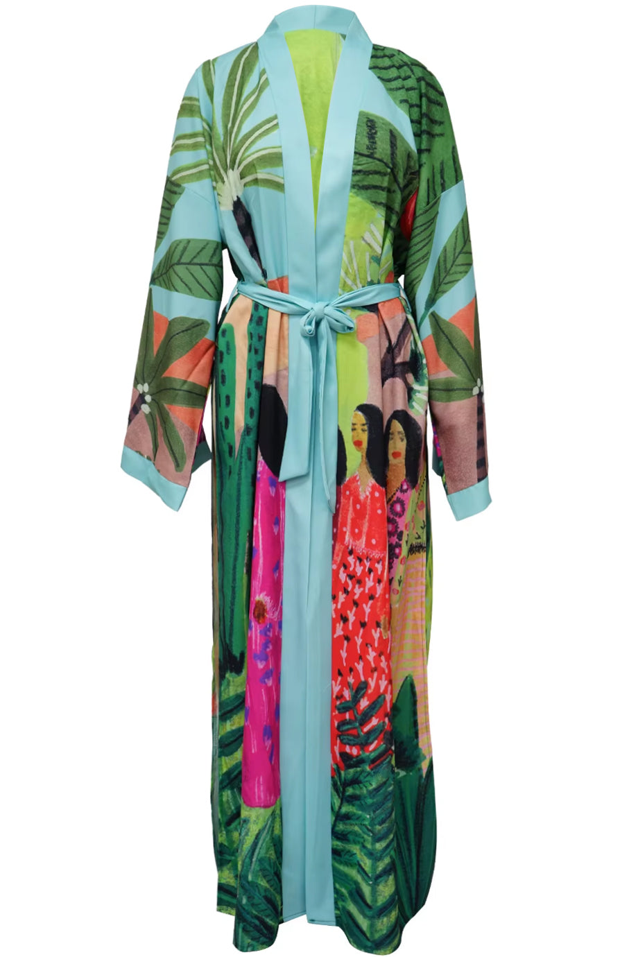 Selva Encantada Εμπριμέ Κιμονό | Γυναικεία Ρούχα - Beachwear - Loungewear | Selva Encantada Multicolor Print Kimono