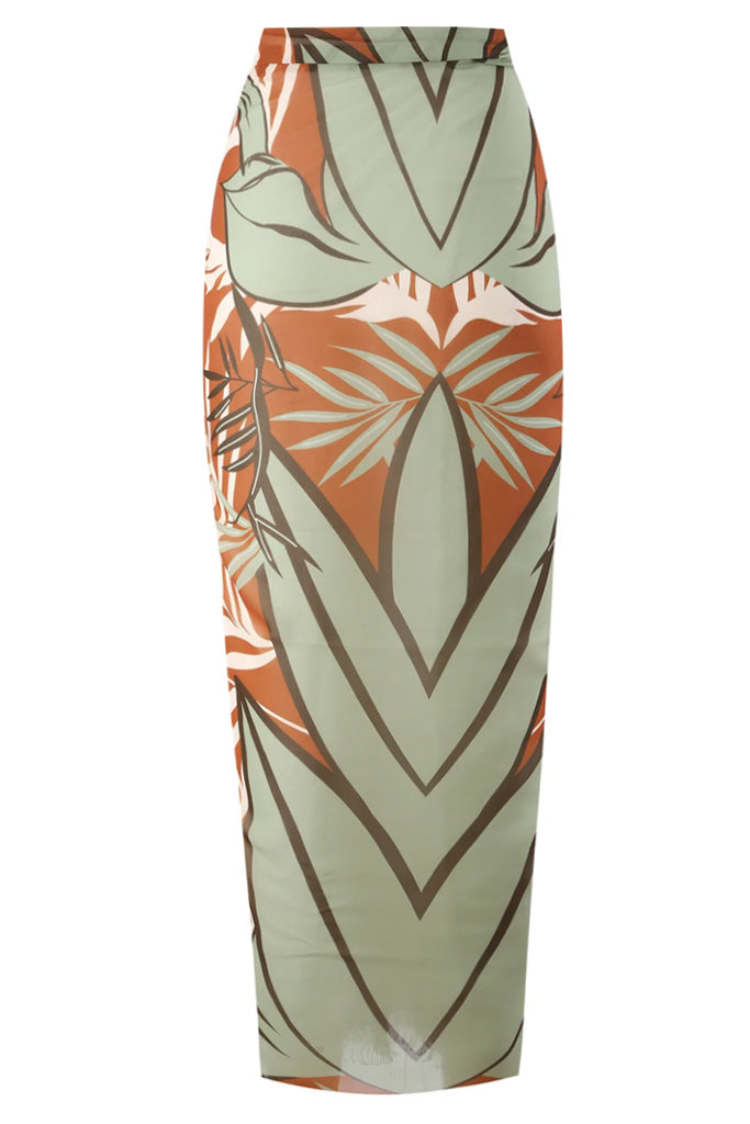 Taliana Ολόσωμο Μαγιό και Παρεό | Γυναικεία Μαγιό Παρεό - Ολόσωμα - Swimwear | Taliana Printed One Piece Swimsuit with Pareo Set