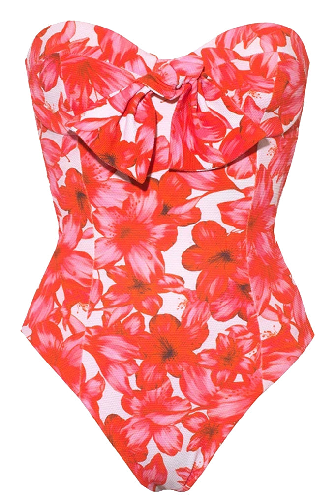 Palm Paradise Ολόσωμο Μαγιό και Καφτάνι | Γυναικεία Μαγιό Παρεό - Ολόσωμα - Swimwear | Palm Paradise One Piece Swimsuit with Kaftan