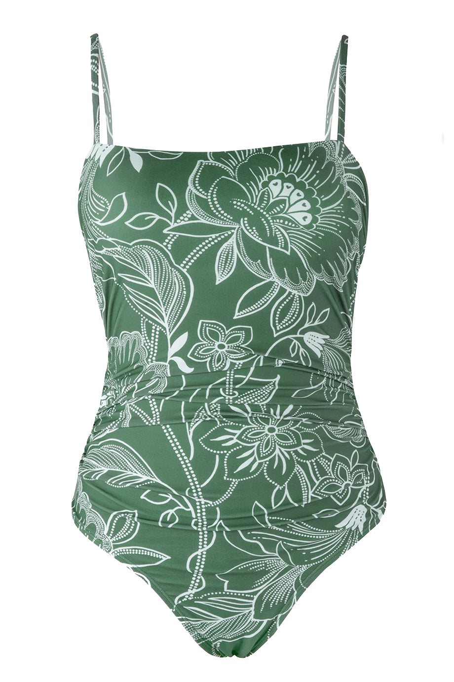 Selva Fleur Φλοράλ Ολόσωμο Μαγιό | Γυναικεία Μαγιό - Swimwear | Selva Fleur Mint Floral Swimsuit