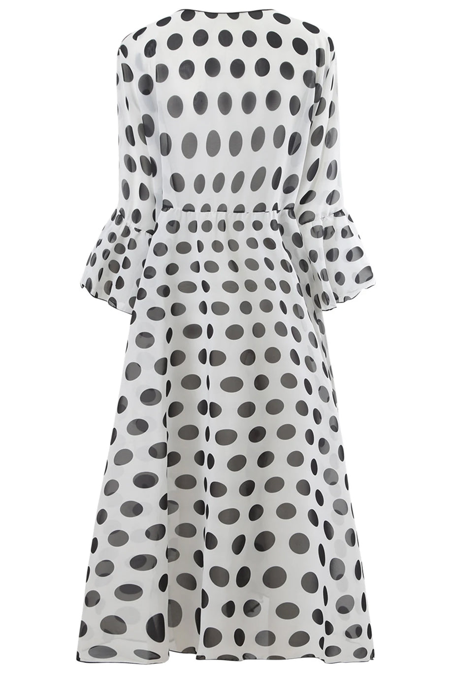 Capri Dots Ολόσωμο Μαγιό με Ζώνη & Καφτάνι με Πουά Σχέδιο | Γυναικεία Μαγιό - Ολόσωμα - Swimwear | Capri Dots Polka Dot Kimono & Belted Swimsuit Set