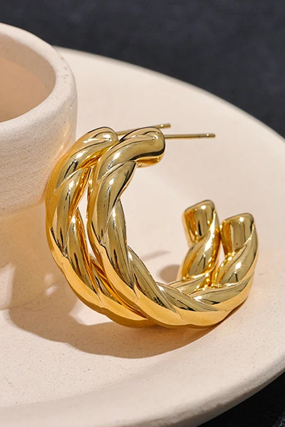 Lunelle Gold Hoop Earrings