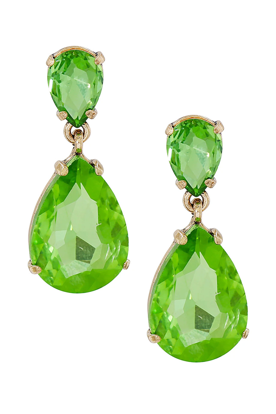 Verdant Πράσινα Σκουλαρίκια με Κρύσταλλα | Σκουλαρίκια - Earrings | Verdant Green Crystal Drop Earrings Oorbellen met Kristallen Ohrringe mit Kristallen