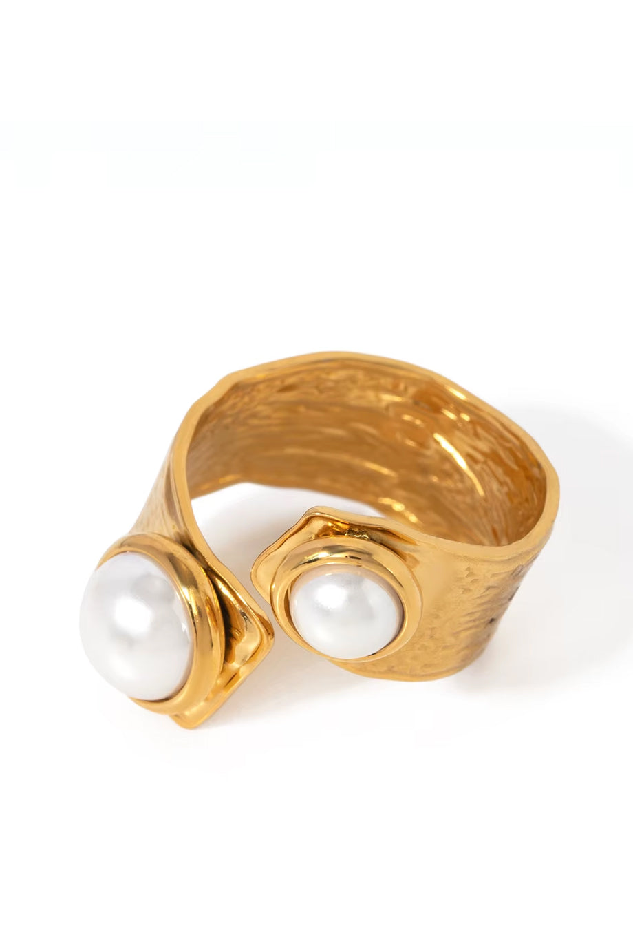 Radiant Drops Χρυσό Δαχτυλίδι με Πέρλες | Κοσμήματα - Δαχτυλίδια - Rings | Radiant Drops Gold Pearl Ring