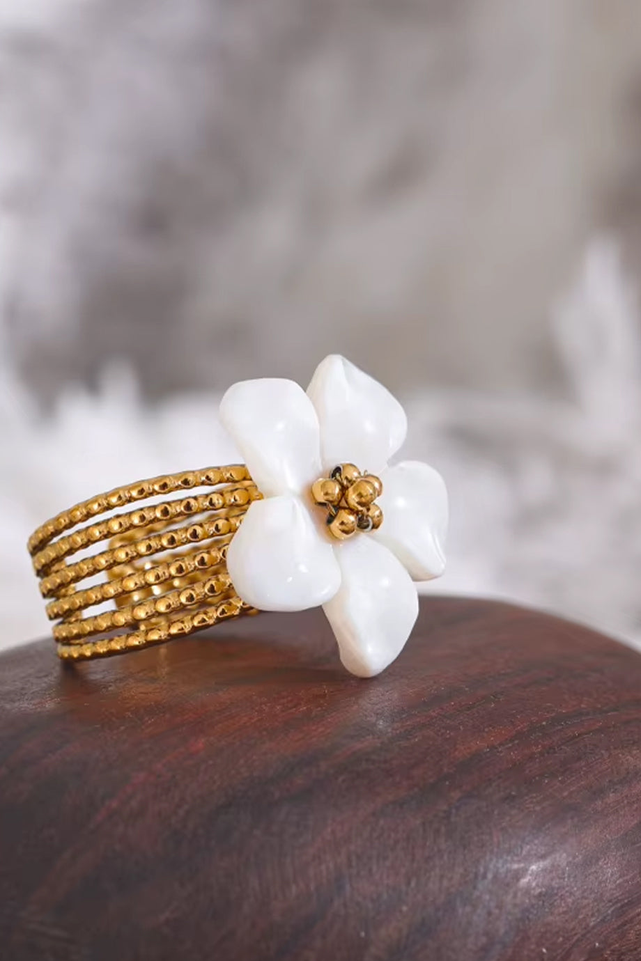 Majestic Χρυσό Δαχτυλίδι Λουλούδι | Κοσμήματα - Δαχτυλίδια - Rings | Majestic Gold Flower Ring