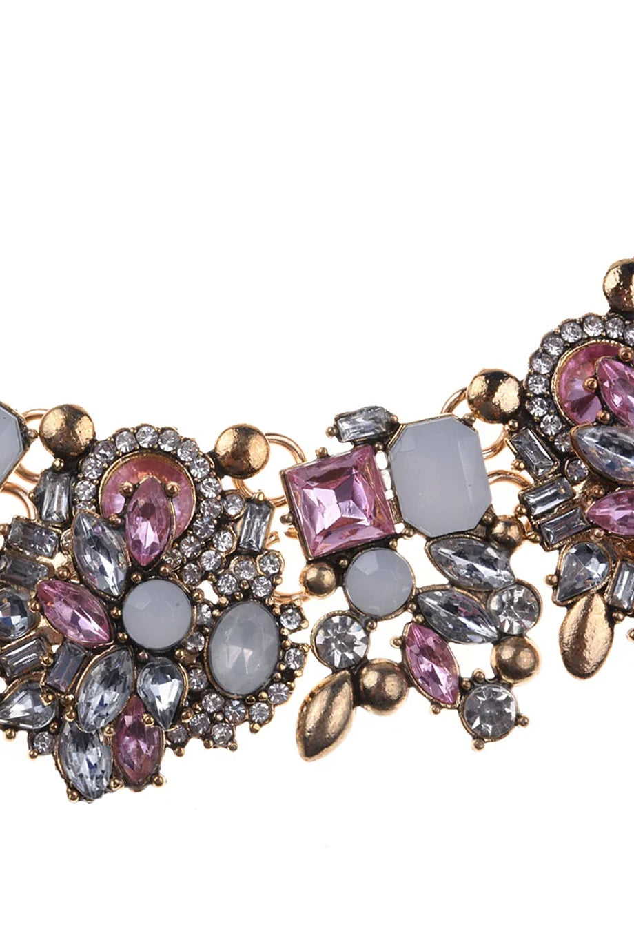 Farah Necklace with Crystals