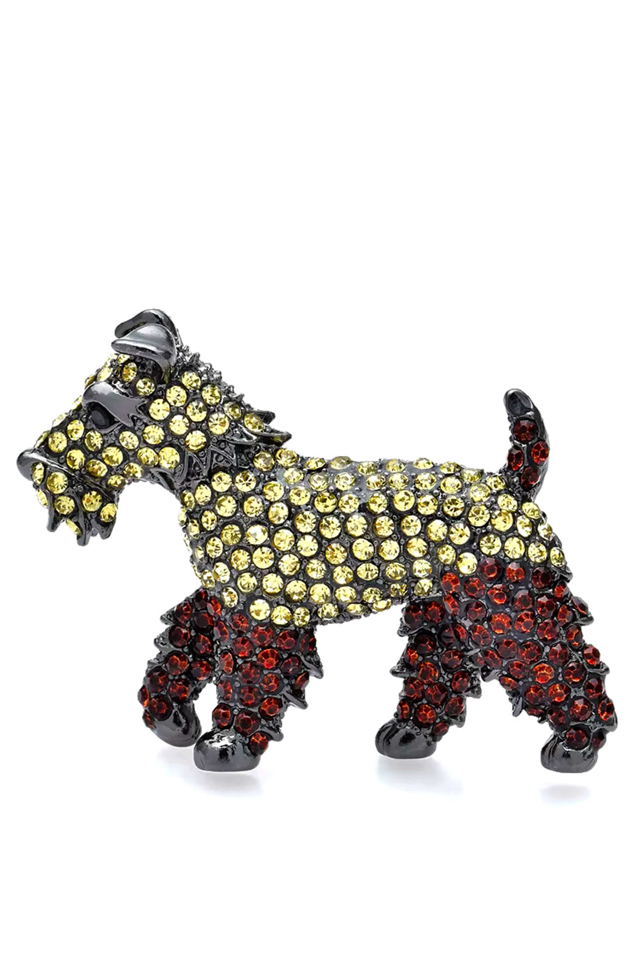 Schnauzer Dog Καρφίτσα Σκύλος με Κρύσταλλα | Καρφίτσες Pins Brooches | Schnauzer Dog Brooch with Crystals