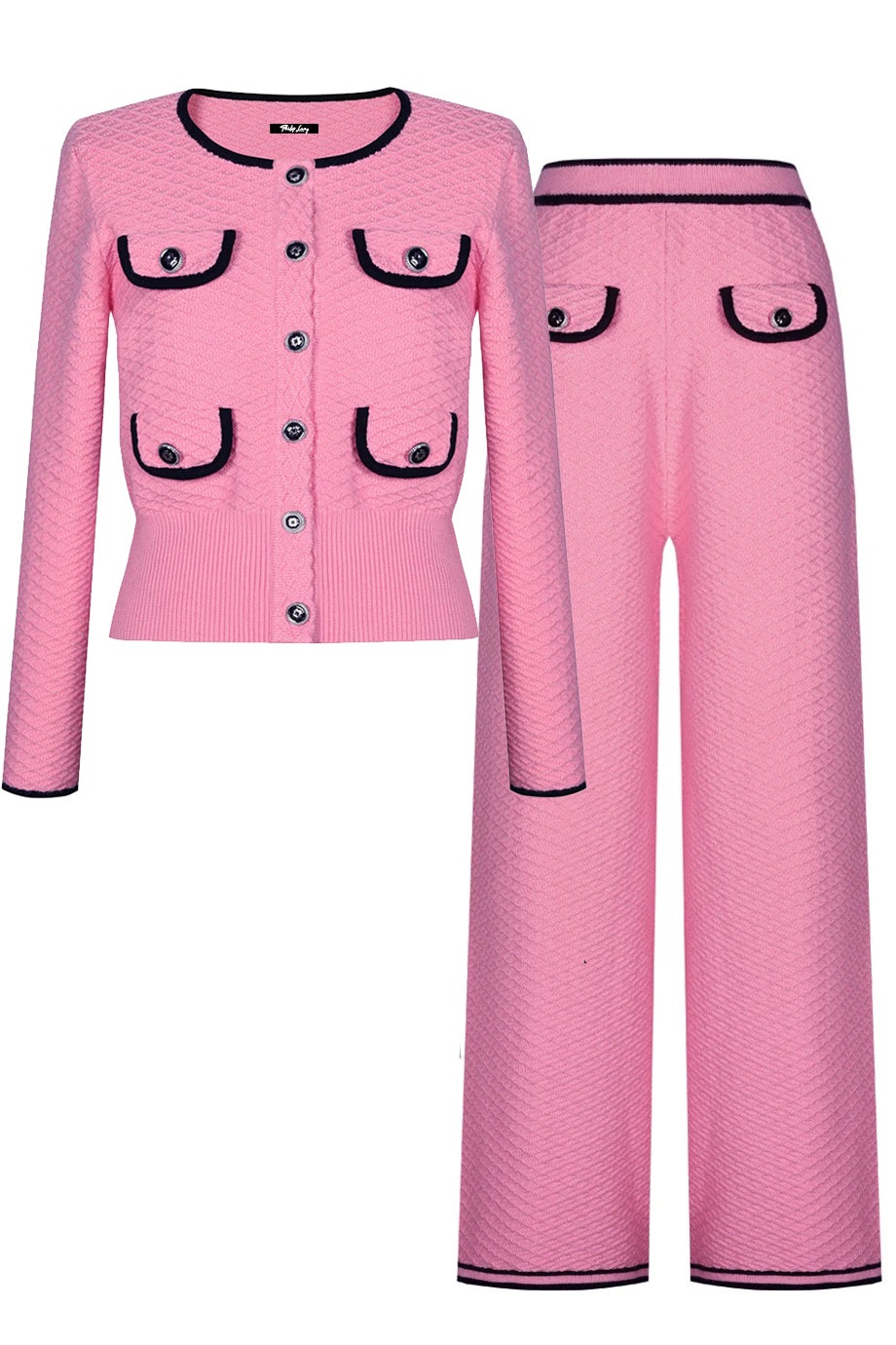 Luxor Πλεκτό Σετ με Ζακέτα και Παντελόνα | Πλεκτά Σετ Knitwear Clothing Sets | Luxor Knit Set with Cardigan and Pants