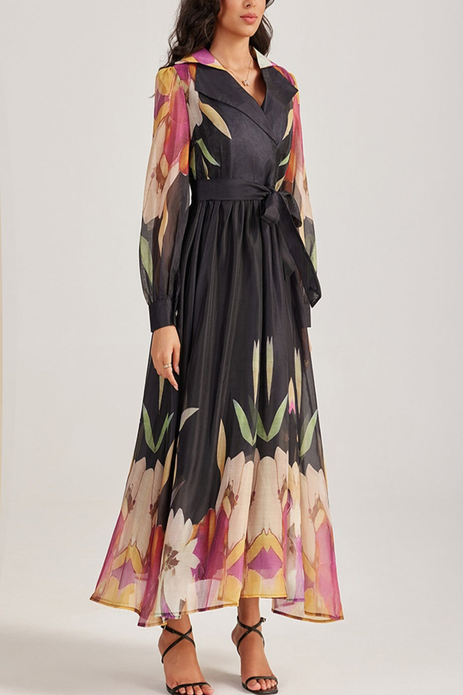 Avelise Chiffon Φλοράλ Φόρεμα | Φορέματα - Dresses | Avelise Chiffon Floral Midi Dress