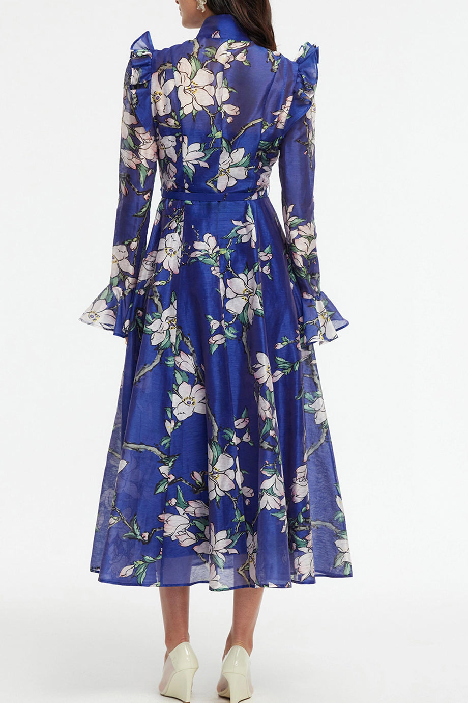 Isaliena Chiffon Φλοράλ Φόρεμα | Φορέματα - Dresses | Isaliena Chiffon Floral Midi Dress