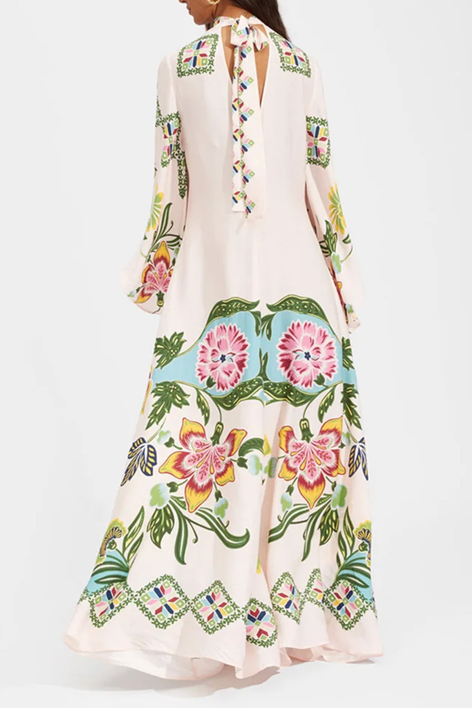 Maravilla Εμπριμέ Φλοράλ Μάξι Φόρεμα Καφτάνι | Καφτάνια Κιμονό Ριχτά Φορέματα - Beachwear - Loungewear | Maravilla Maxi Printed Kaftan Dress