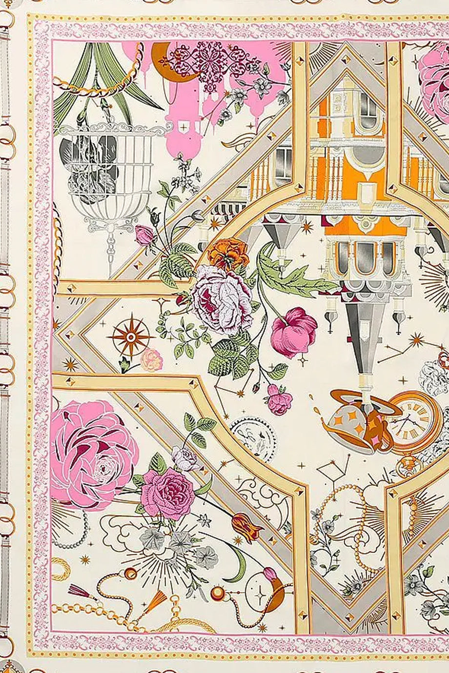 Chateau Botanique Μεταξωτό Φουλάρι | Φουλάρια Scarves | Chateau Botanique Multicolor Silk Scarf