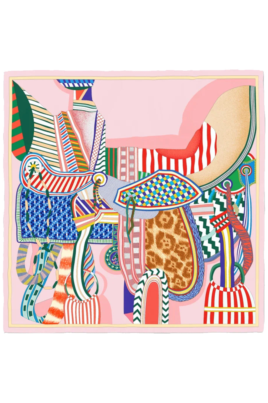 Cartographie Moderne Φουλάρι με Γραφικό Μοτίβο | Φουλάρια Scarves | Cartographie Moderne Multicolor Scarf