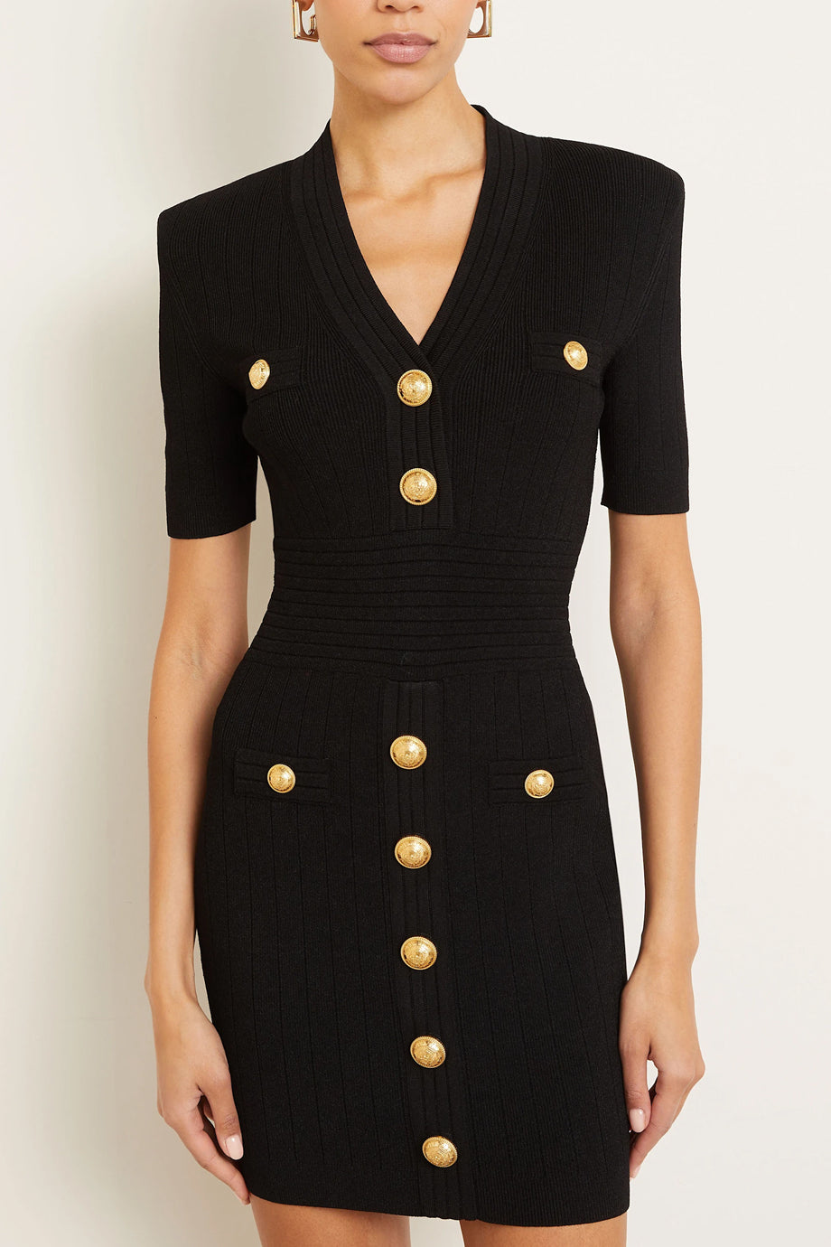 Robe bandage courte en tricot Fable