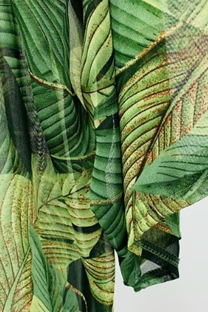 Ichika Πράσινο Εμπριμέ Κιμονό | Γυναικεία Ρούχα - Beachwear - Loungewear