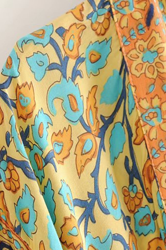 Yua Πολύχρωμο Εμπριμέ Κιμονό | Γυναικεία Ρούχα - Beachwear - Loungewear