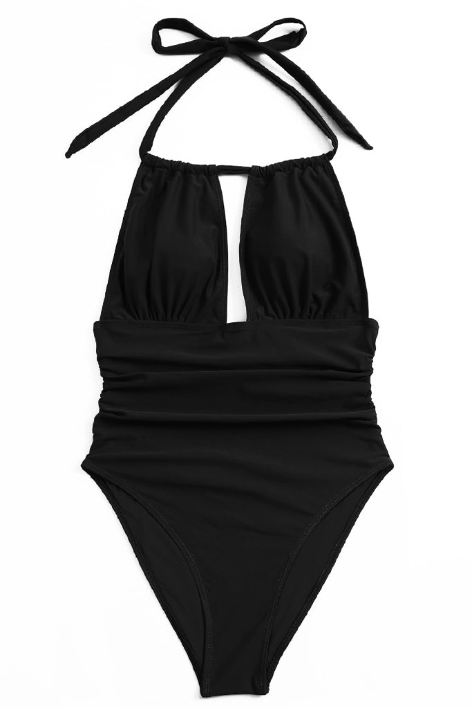 Solid Μαύρο Ολόσωμο Μαγιό | Γυναικεία Μαγιό - Ολόσωμα - Swimwear | Solid Black One Piece Swimsuit