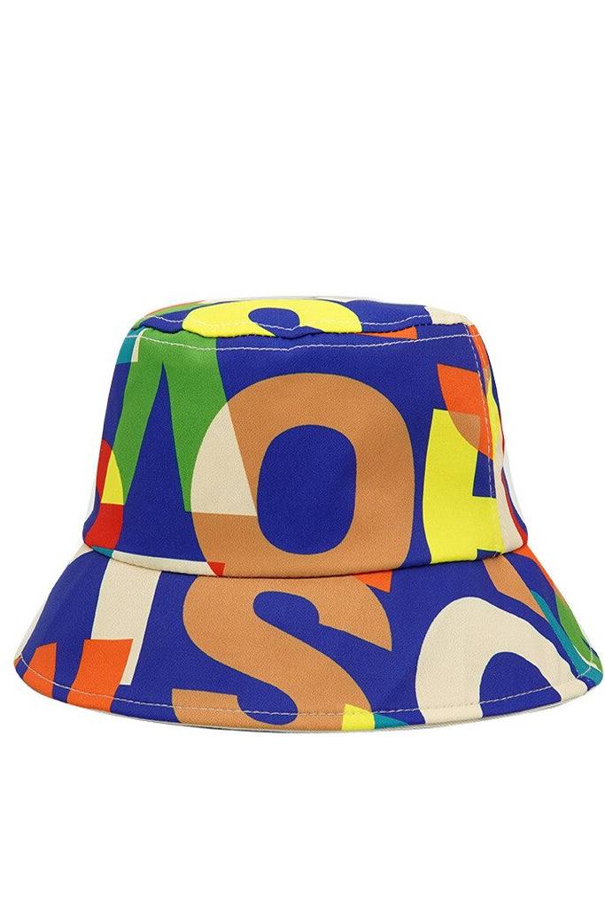 Lettere Πολύχρωμο Υφασμάτινο Καπέλο Τύπου Παναμά | Γυναικεία Καπέλα - Υφασμάτινα Καπέλα