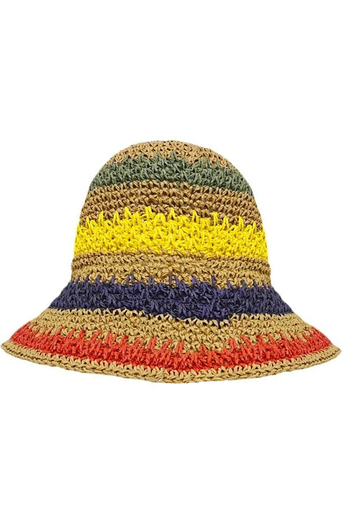 Rainbow Πλεκτό Καπέλο | Γυναικεία Καπέλα - The Straw