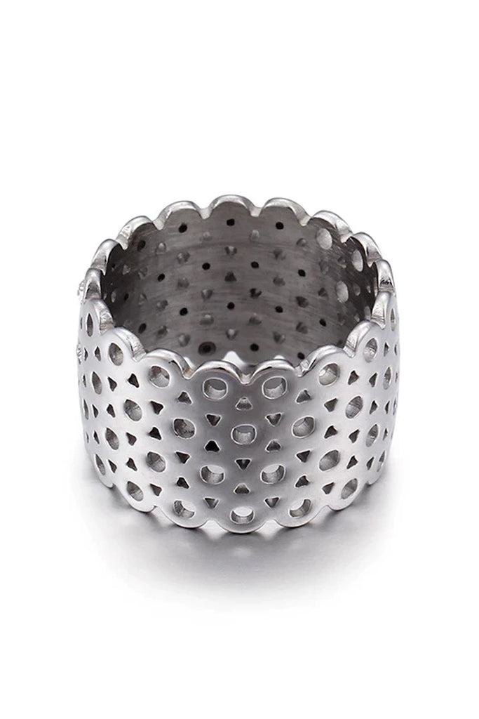 Wren Gold Ring with Crystals