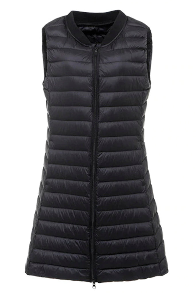 Selonia Μαύρο Αμάνικο Μπουφάν Γιλέκο | Γυναικεία Ρούχα - Μπουφάν Παλτό