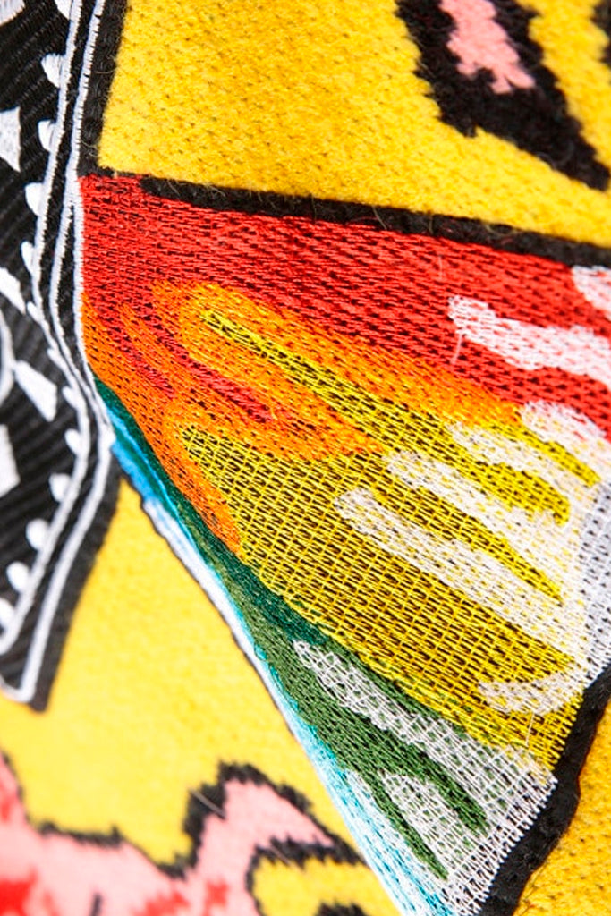 Gunner Πολύχρωμο Πουλόβερ με Κέντημα | Γυναικεία Ρούχα - Πουλόβερ