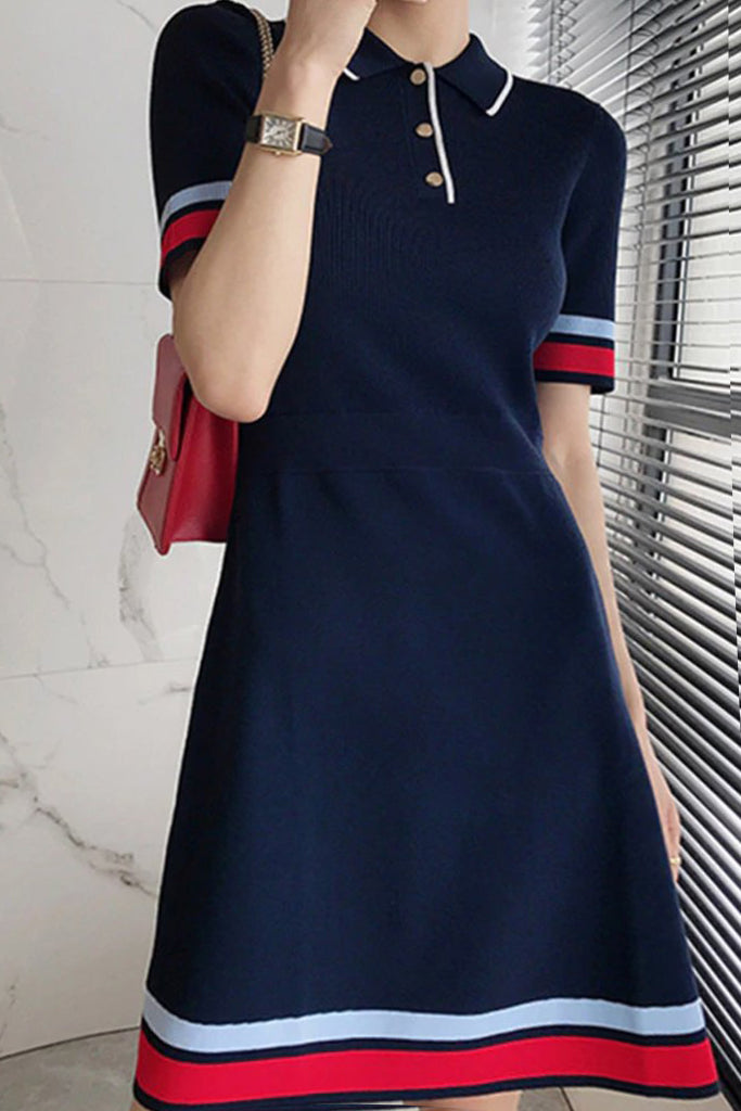 Remi Μπλε Βαμβακερό Φόρεμα | Γυναικεία Ρούχα - Φορέματα