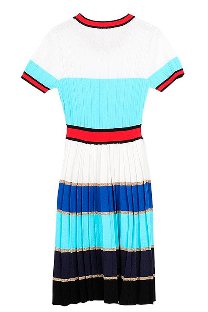 Rifat Πολύχρωμο Τιρκουάζ Πλεκτό Φόρεμα | Γυναικεία Ρούχα - Φορέματα