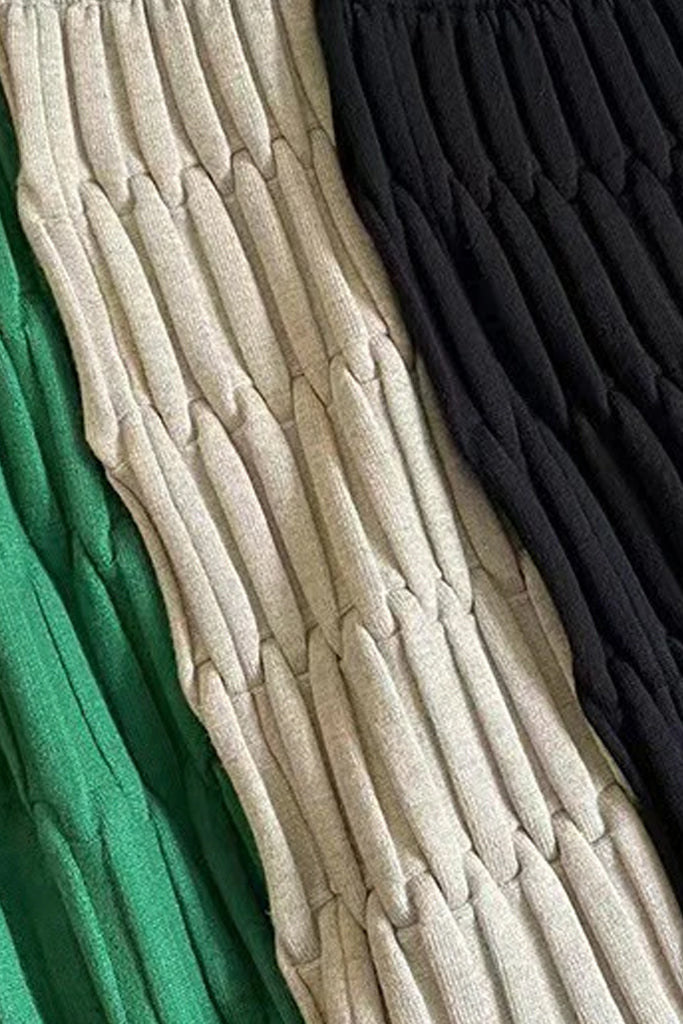 Jupe tricotée beige Para