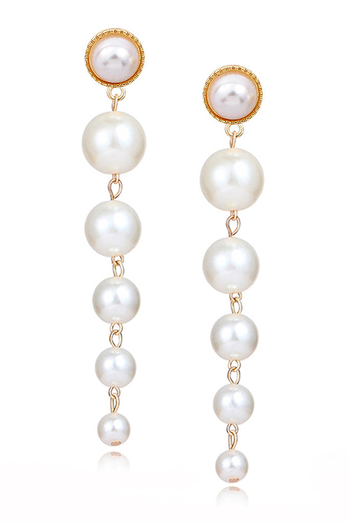 Kelley Μακριά Σκουλαρίκια με Πέρλες Κλιπ | Κοσμήματα - Σκουλαρίκια