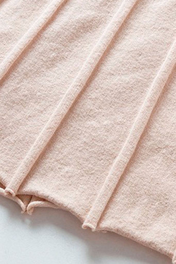 Robe en maille ivoire Ursa avec plis