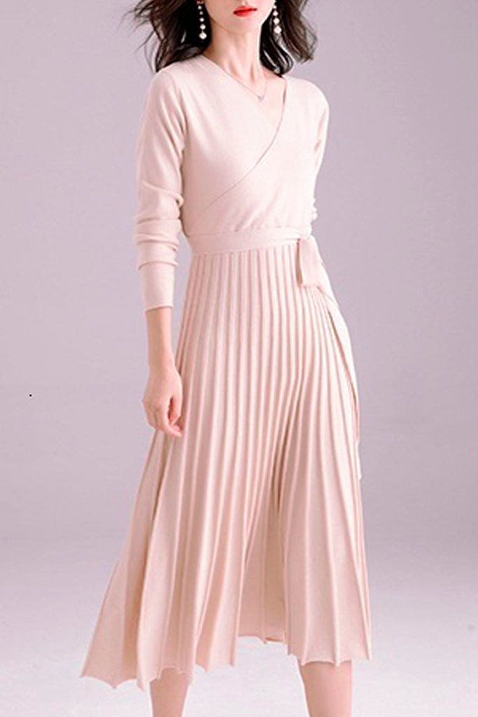 Απαλό Ροζ Φόρεμα με Πιέτες | Φορέματα - Laura Ferri