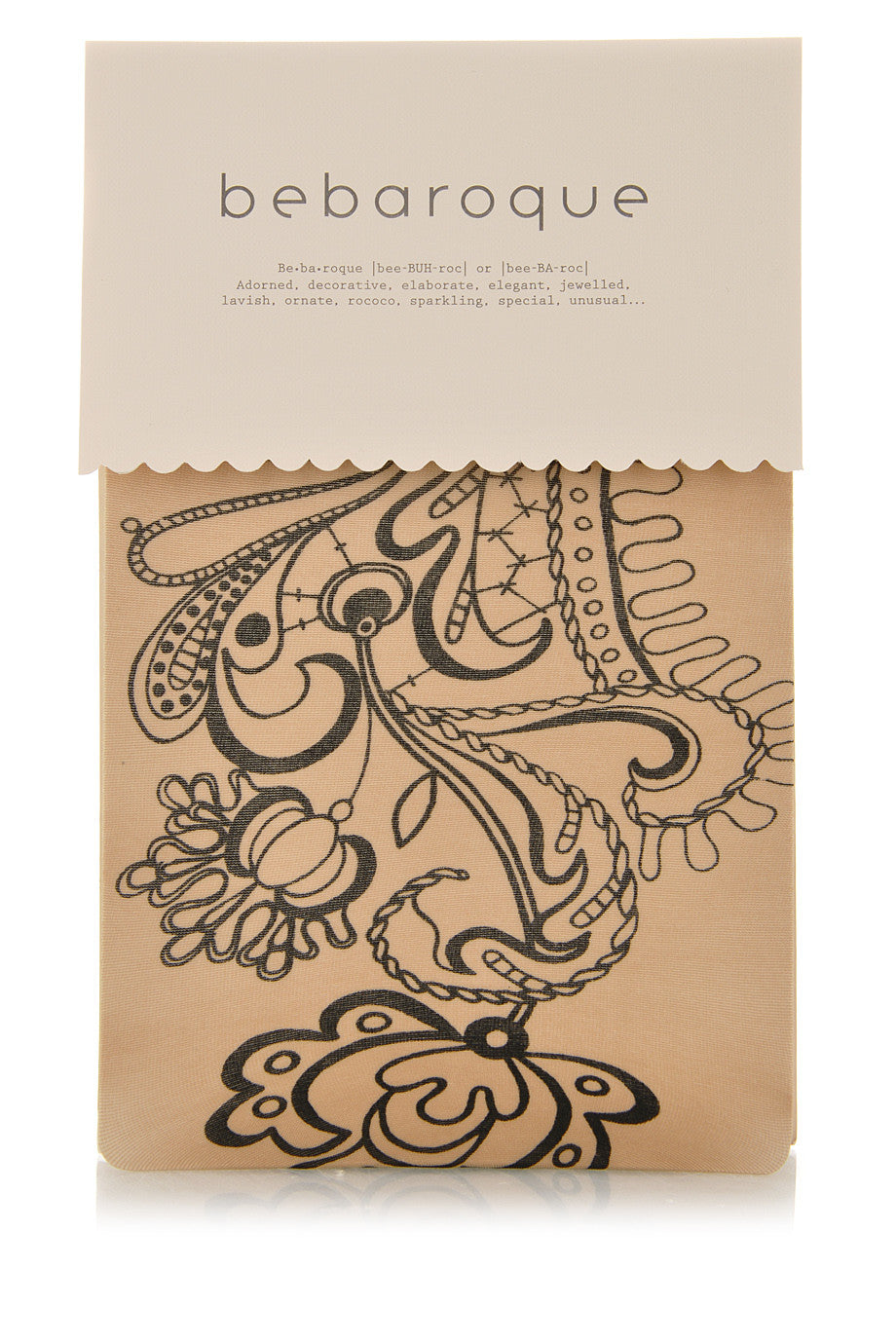 BEBAROQUE PRISCILLA Μπεζ Καλσόν με Τατουάζ