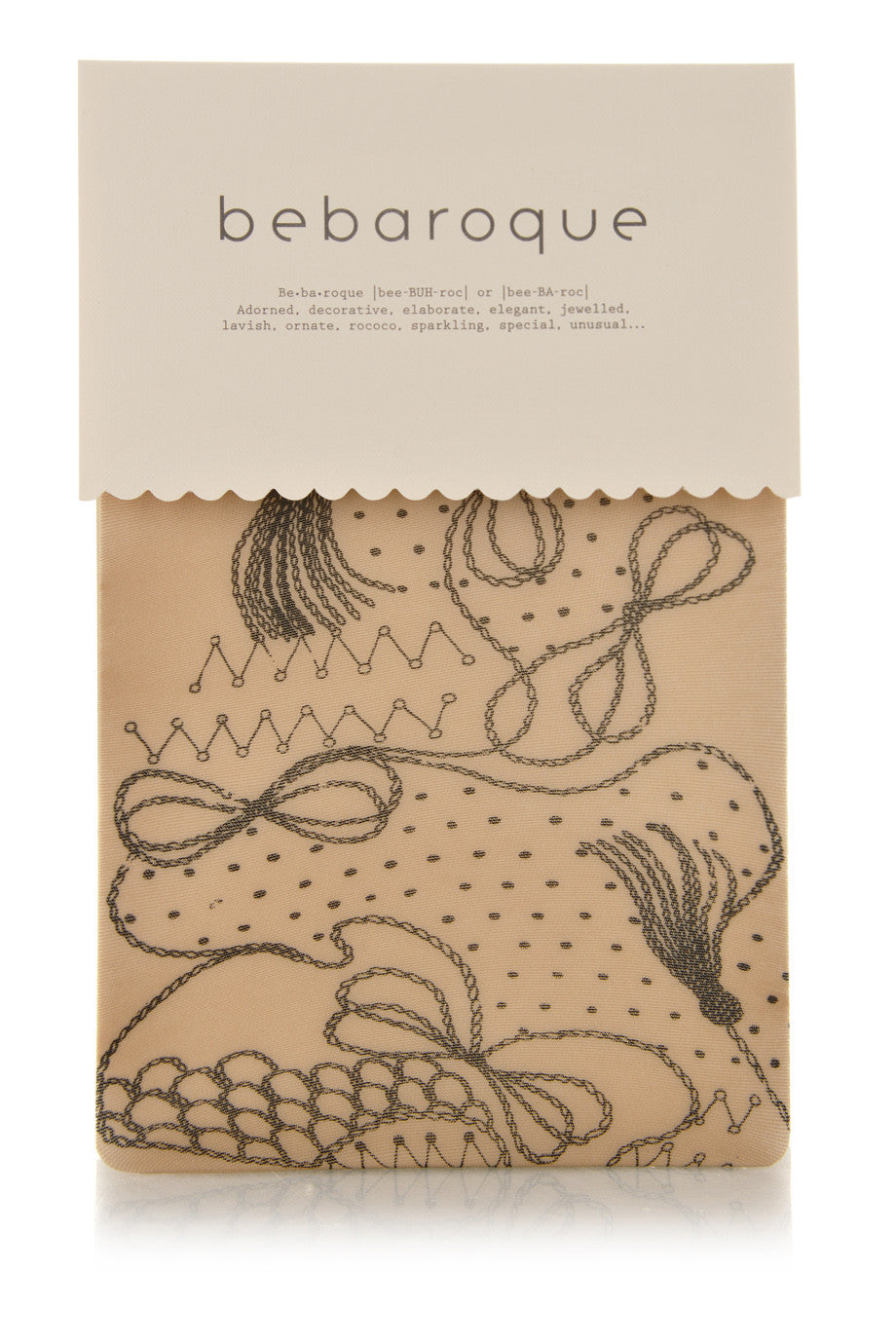 BEBAROQUE TAFFEY Μπεζ Καλσόν με Σχέδιο