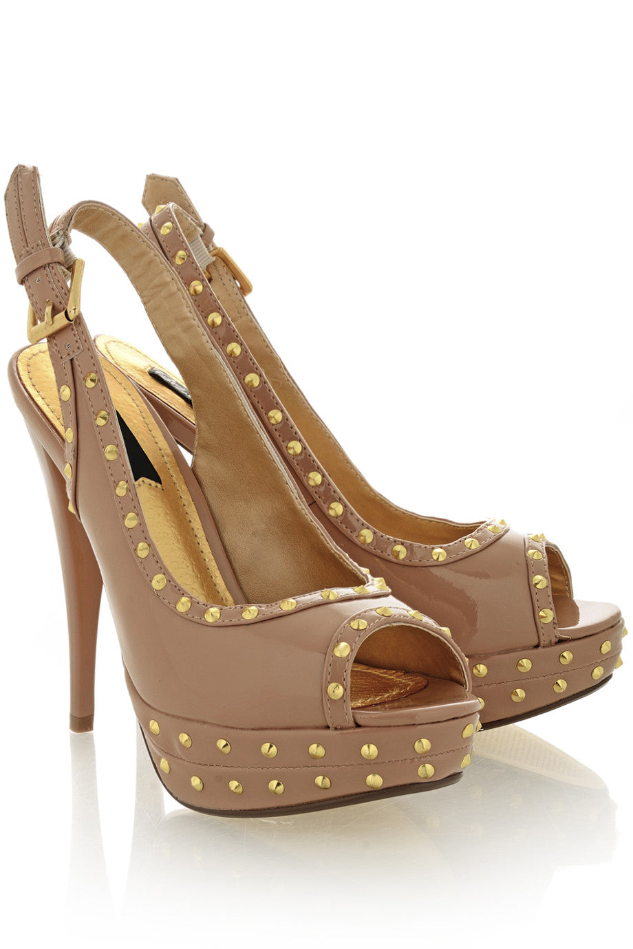 Μπεζ Ψηλοτάκουνα Πέδιλα - Blink | Γυναικεία Παπούτσια