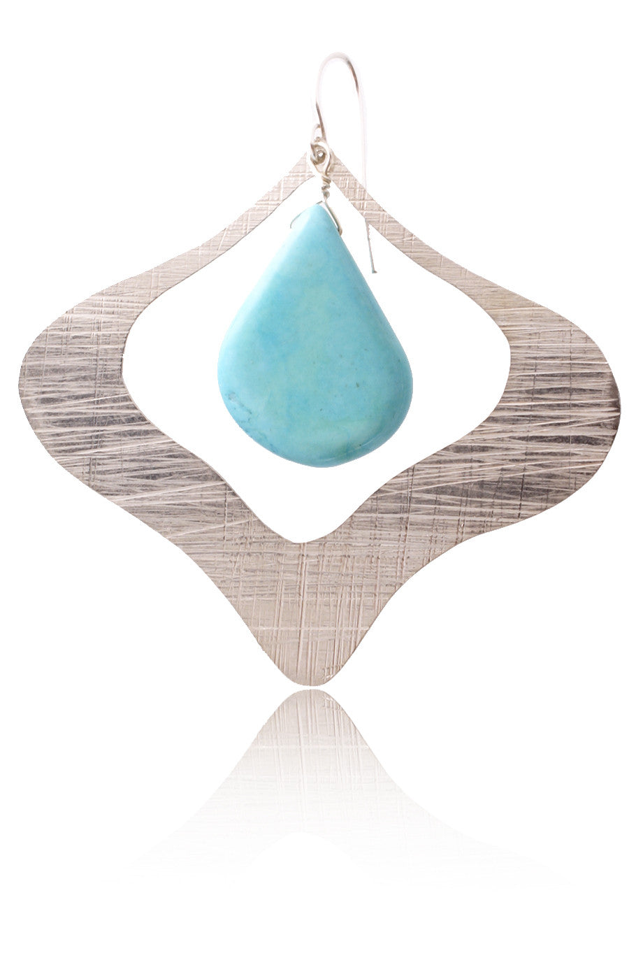 Τιρκουάζ Ασημένια Σκουλαρίκια | Κοσμήματα