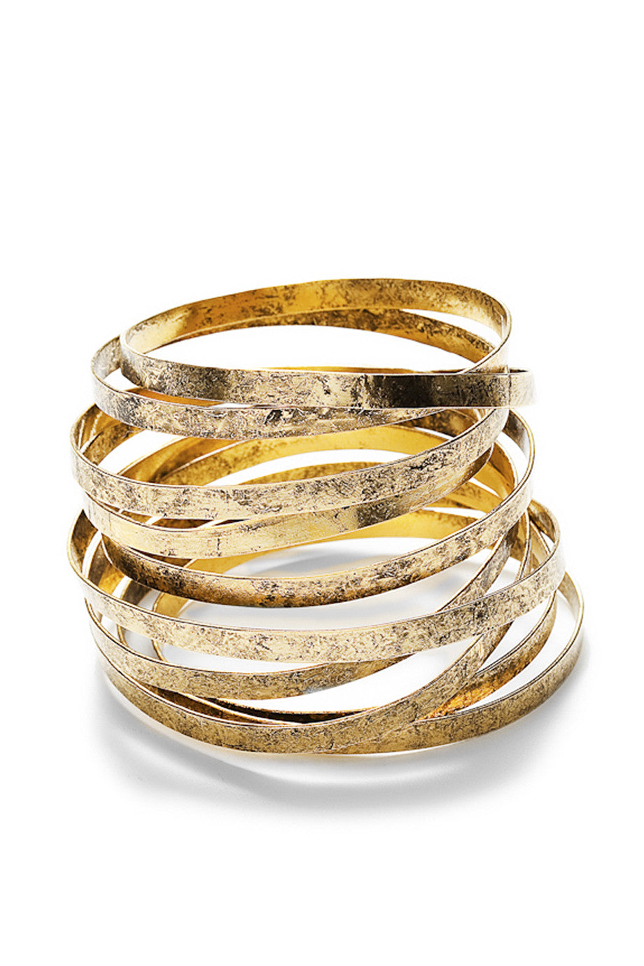 Χρυσό Μεγάλο Βραχιόλι - By The Stones | Κοσμήματα