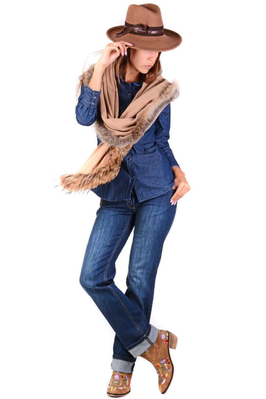 CARLOS MIELE DENIM Tζιν Πουκάμισο