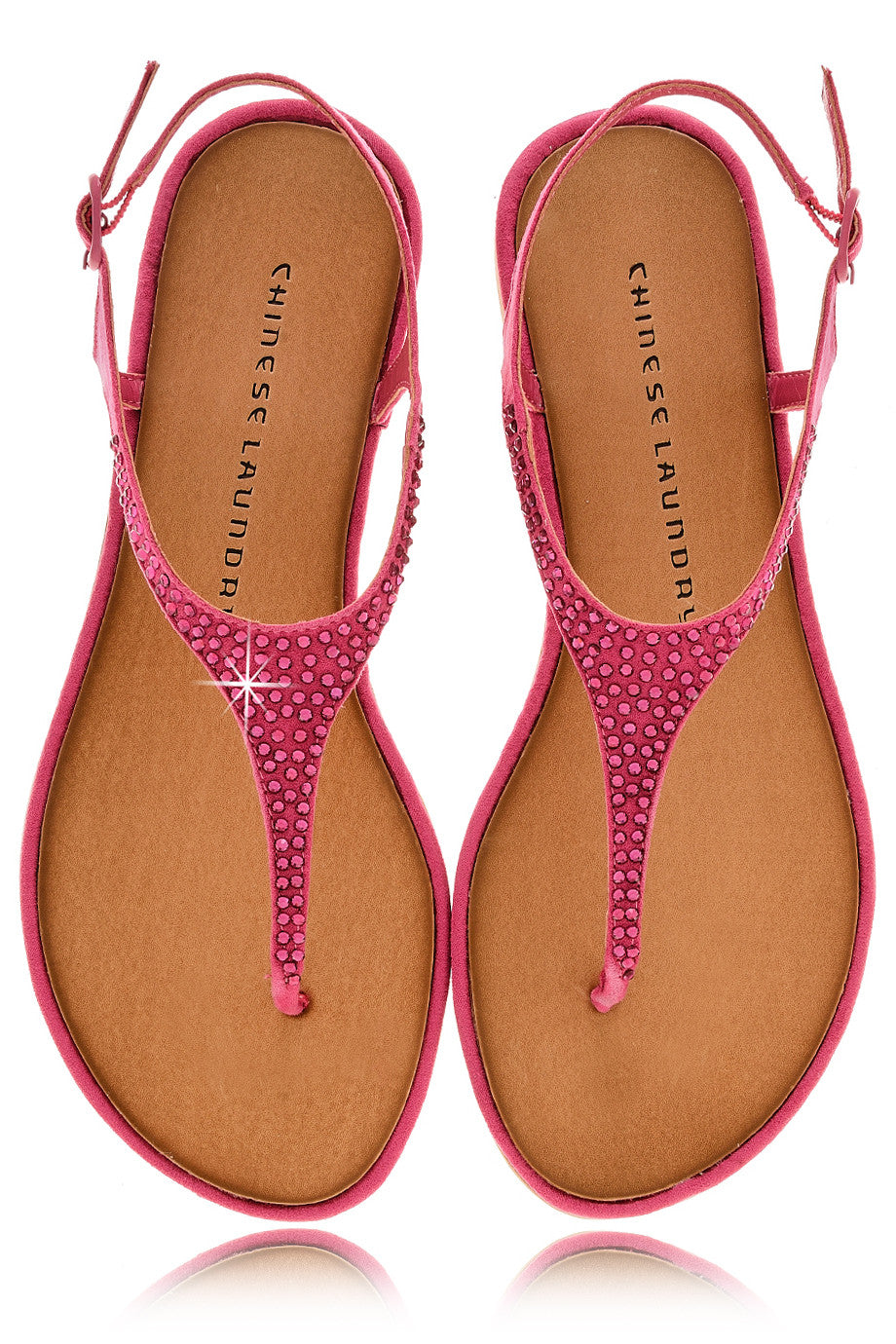 Φούξια Σανδάλια με Κρύσταλλα - Chinese Laundry | Γυναικεία Παπούτσια