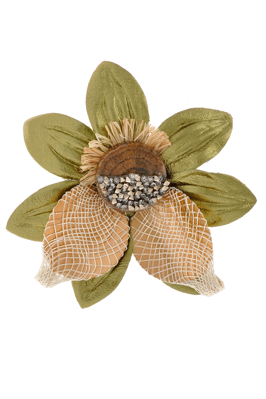 GILDED LILY Bone with Flower