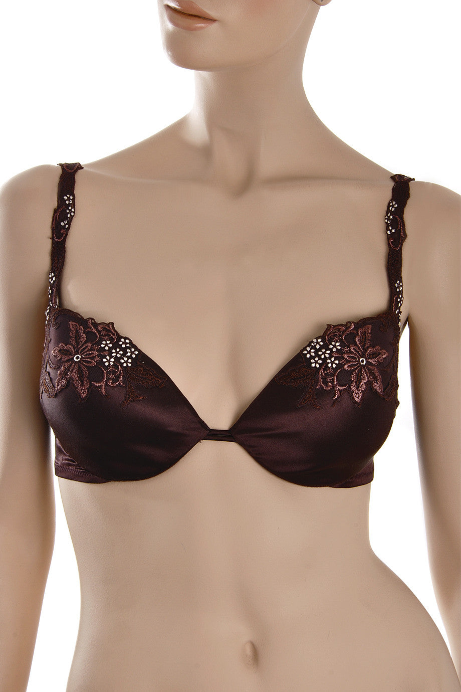 Καφέ Σατινέ Σουτιέν- Cotton Club | Γυναικεία Εσώρουχα