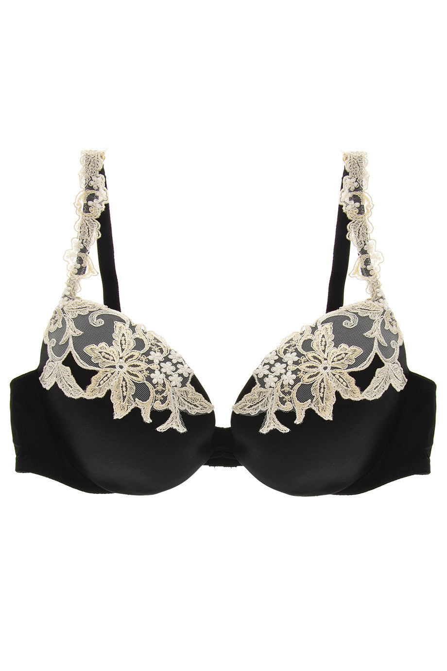 Σατινέ Μαύρο Σουτιέν - Cotton Club | Γυναικεία Εσώρουχα