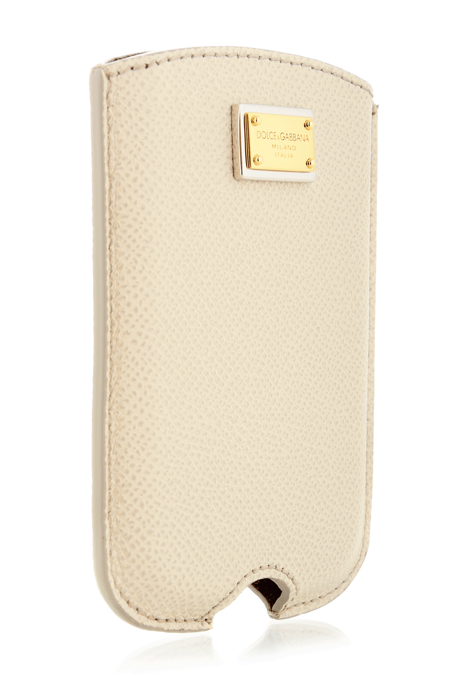 DOLCE & GABBANA - GHIACCIO Ιβουάρ Δερμάτινη Θήκη Κινητού Smartphone Blackberry