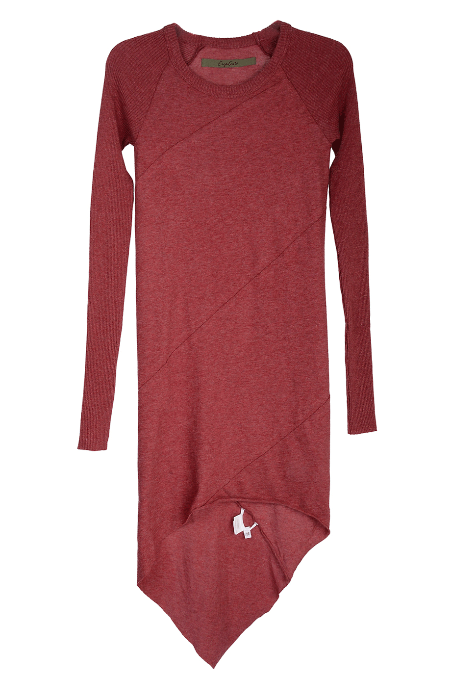 Cashmere Κεραμιδί Ασύμμετρο Φόρεμα | Φορέματα - Enza Costa