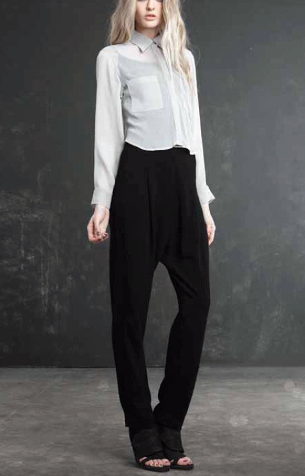 Μαύρο Φαρδύ Παντελόνι | Γυναικεία Παντελόνια