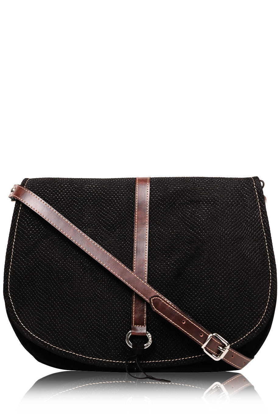 LEIA Black Cashmere Bag