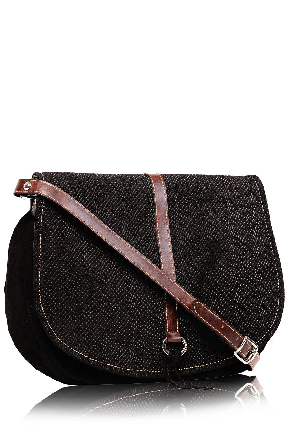 LEIA Black Cashmere Bag