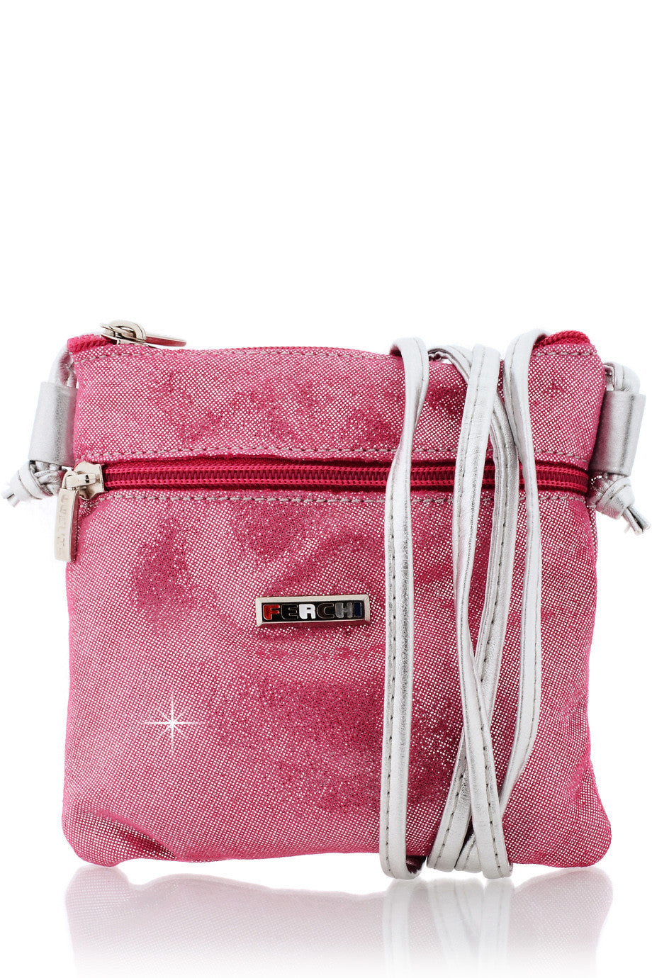 MINI MADELINE Metallic Fuchsia Purse