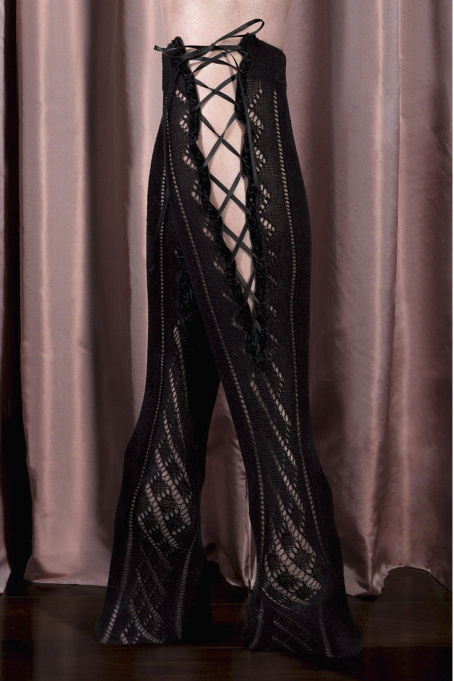 FOGAL 399 MAGIC Μαύρα Πλεκτά Καλτσάκια