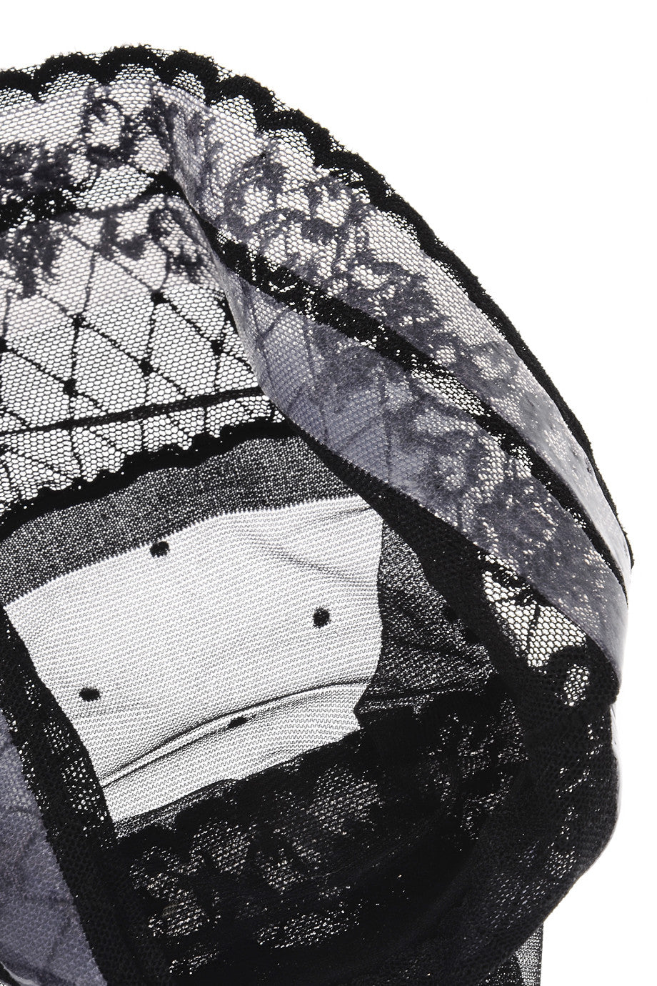 GERBE PLUMETIS 10 Πουά Mαύρες Ψηλές Κάλτσες